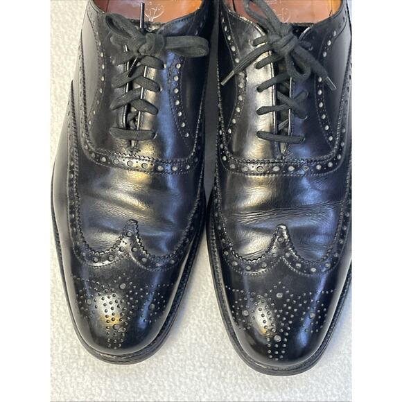 VTG Brooks Brothers Brooks English Devon Black Leather Wingtip Brogue Oxford main image 11